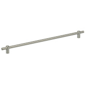Omnia Stainless Steel 17-5/8" Center to Center 20" Long Bar Cabinet Handle / Drawer Pull Brushed Stainless Steel