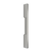 Omnia Elite 6" Center to Center Solid Forged Brass Modern Cabinet Handle / Drawer Pull Satin Nickel