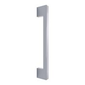 Omnia Elite 6" Center to Center Solid Forged Brass Sleek Square Narrow Cabinet Handle / Drawer Pull Polished Chrome
