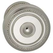 Omnia Non-Turning One-Sided Door Knob with 430 Style Handle and Small Round Rose Lacquered Polished Nickel