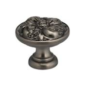 Omnia Ornate 1-1/8 Inch Mushroom Cabinet Knob Pewter