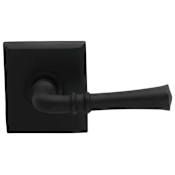 Omnia Privacy Door Lever Set with Traditional Lever and Rectangular from the Prodigy Collection Oil Rubbed Black