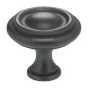 Omnia Classic & Modern 1-3/16 Inch Mushroom Cabinet Knob Oil Rubbed Black