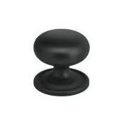 Omnia Classic & Modern 1 Inch Mushroom Cabinet Knob Oil Rubbed Black
