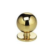 Omnia Classic & Modern 1" Round Ball Solid Brass Cabinet / Drawer Knob Polished Brass