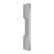 Omnia Elite 4" Center-to-Center Solid Forged Brass Modern Cabinet Handle / Drawer Pull Satin Nickel
