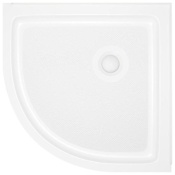Ove Decors 36" x 36" Round Shower Base with Single Threshold and Rear Drain White