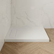 Ove Decors 36" x 36" Square Shower Base with Single Threshold and Reversible Drain White