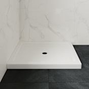 Ove Decors 40" x 32" Rectangular Shower Base with Single Threshold and Center Drain White