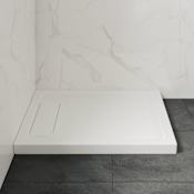 Ove Decors 36" x 32" Rectangular Shower Base with Single Threshold and Reversible Drain White