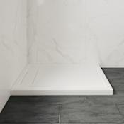 Ove Decors 48" x 36" Rectangular Shower Base with Single Threshold and Reversible Drain White