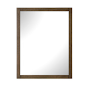 Ove Decors Tahoe 28" W x 36" H Rectangular Wood Framed Bathroom Mirror Almond Latte