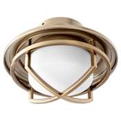 Oxygen Lighting Fleet LED Light Kit Aged Brass