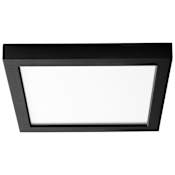 Oxygen Lighting Altair 9" Wide LED Flush Mount Square Ceiling Fixture Black