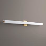Oxygen Lighting Adelphi Single Light 46" Wide Integrated LED Bath Bar Aged Brass