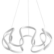Oxygen Lighting Cirro 22" Wide LED Chandelier Silver Graphite