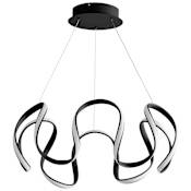 Oxygen Lighting Cirro 28" Wide LED Chandelier Black