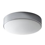 Oxygen Lighting Journey 14" Wide 2 Light Single Flush Mount LED Ceiling Fixture with Acrylic Shade Polished Chrome