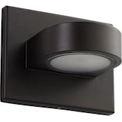 Oxygen Lighting Eris 5" Tall 1 Light Outdoor LED Wall Sconce with Frosted Glass Lens Oiled Bronze