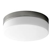 Oxygen Lighting Zuri 11" Wide LED Flush Mount Drum Ceiling Fixture - 277 Satin Nickel