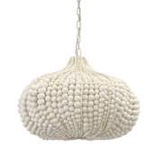 Palecek Point Dume 3 Light 26" Wide Pendant Off White