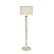 Palecek Point Dume 66" Tall Buffet Floor Lamp Off White