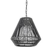 Palecek Tanner 18" Wide Outdoor Pendant Black