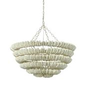 Palecek Hannah 3 Light 31" Wide Chandelier Off White
