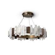 Palecek Montrose 38" Wide Ring Chandelier Antique Brass