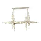 Palecek Larkspur 16 Light 51" Wide Linear Chandelier Cream