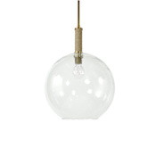 Palecek Bronson 16" Wide Pendant Brass
