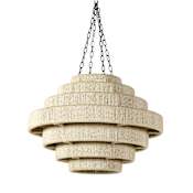 Palecek Everly 3 Light 32" Wide Outdoor Pendant Black