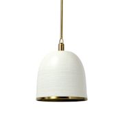 Palecek Rivoli 12" Wide Pendant Antique Brass