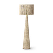 Palecek Portland 63" Tall Buffet Floor Lamp Brass