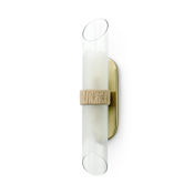 Palecek Yvonne 2 Light 23" Tall Wall Sconce Brushed Brass