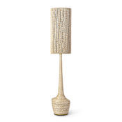 Palecek Newport 65" Tall Buffet Floor Lamp Brass