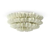 Palecek Hannah 2 Light 19" Wide Flush Mount Ceiling Fixture Off White