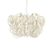 Palecek Monroe 3 Light 32" Wide Chandelier Off White