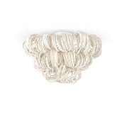 Palecek Monroe 22" Wide Semi-Flush Ceiling Fixture Off White