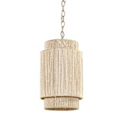 Palecek Everly 10" Wide Pendant Taupe