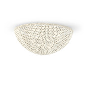 Palecek Quinn 2 Light 19" Wide Flush Mount Bowl Ceiling Fixture Off White