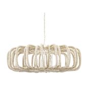 Palecek Corey 5 Light 40" Wide Pendant Off White
