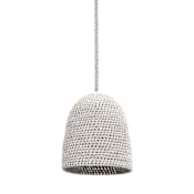 Palecek Green Oaks 16" Wide Pendant Nickel