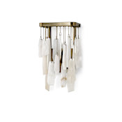 Palecek Cordelia 3 Light 20" Tall Wall Sconce Antique Brass