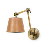 Palecek Hendrick 13" Tall Wall Sconce Antique Brass