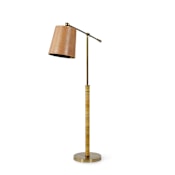 Palecek Hendrick 62" Tall Boom Arm Floor Lamp Antique Brass