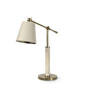 Palecek Hendrick 25" Tall Boom Arm Table Lamp Brass