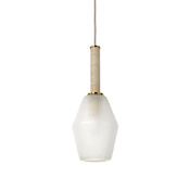 Palecek Paxton 8" Wide Mini Pendant Antique Brass