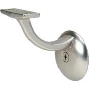 Pamex Jumbo Heavy Duty Steel Hand Rail Bracket Satin Nickel