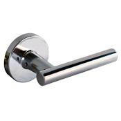 Pamex Passage Door Lever Set from the Mira Collection Polished Chrome